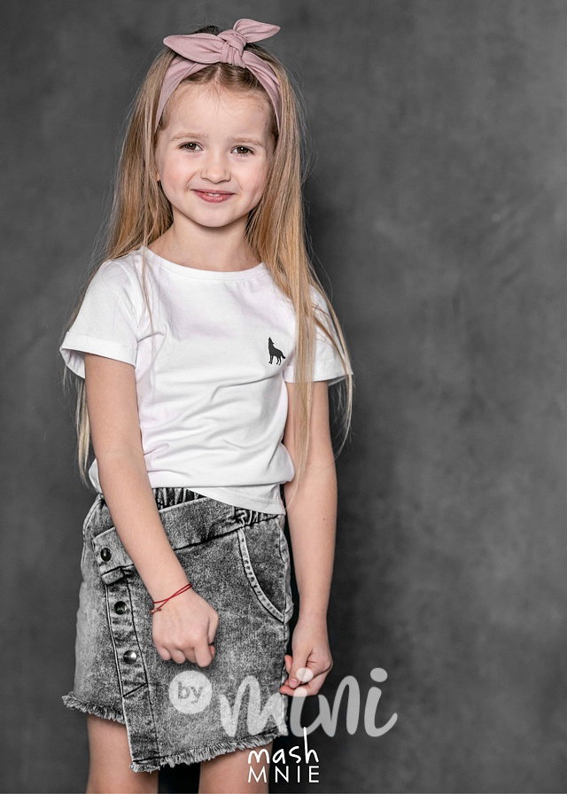 Jeans sukně ice grey *MashMnie*