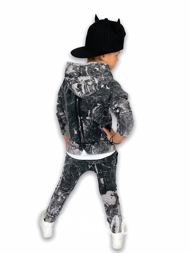 Splash acid wash baggy tepláky black  *Despacito*