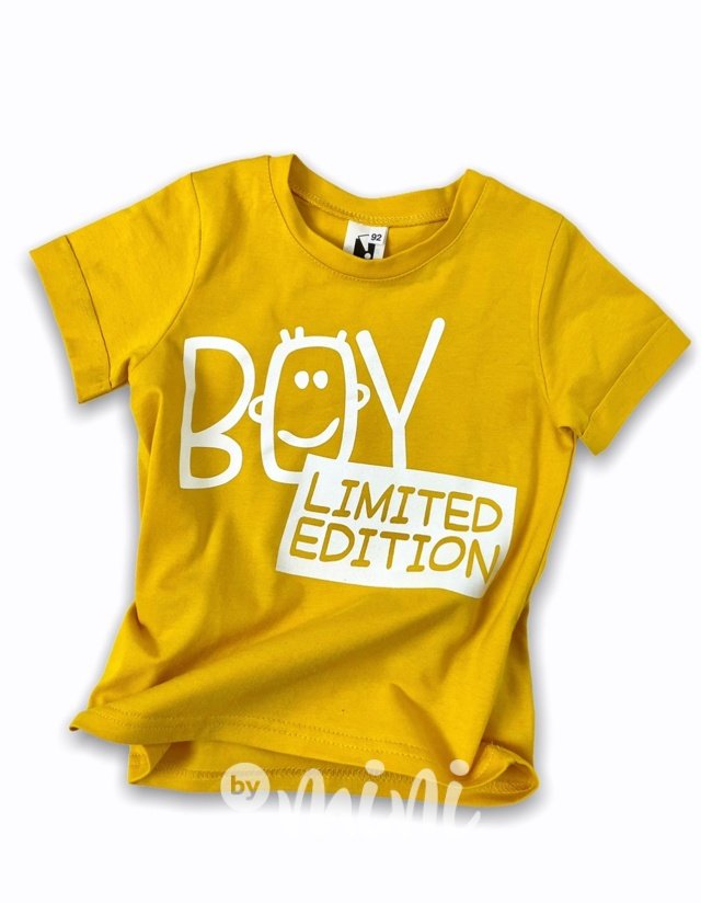 BOY limited chlapecké triko s krátkým rukávem - yellow