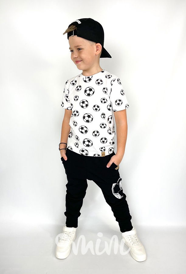 Fotbalové baggy tepláky - černé