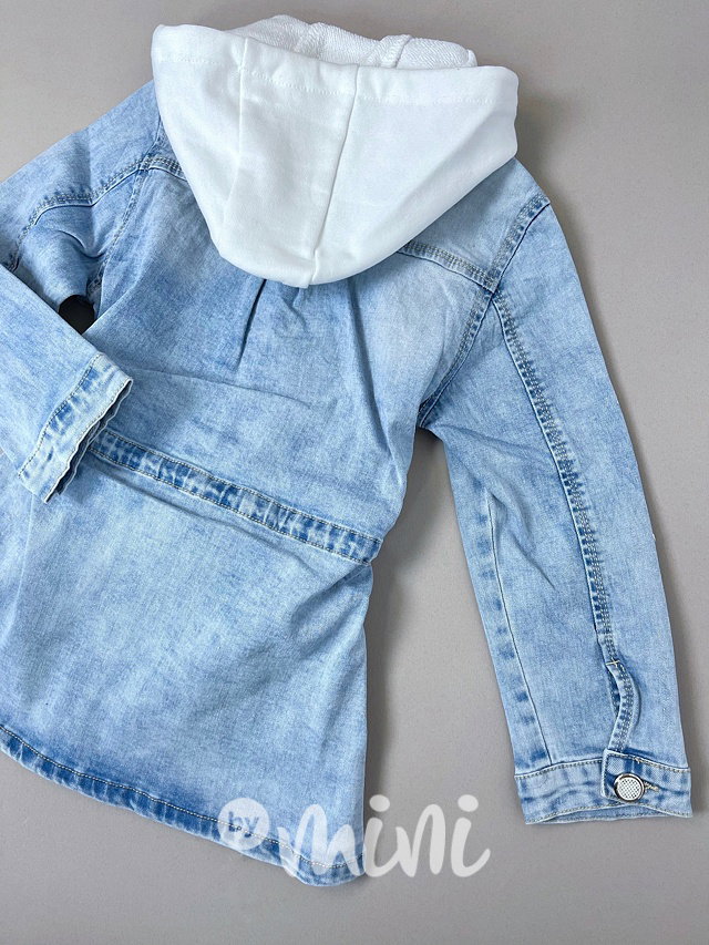Jeans parka s odnímatelnou kapucí