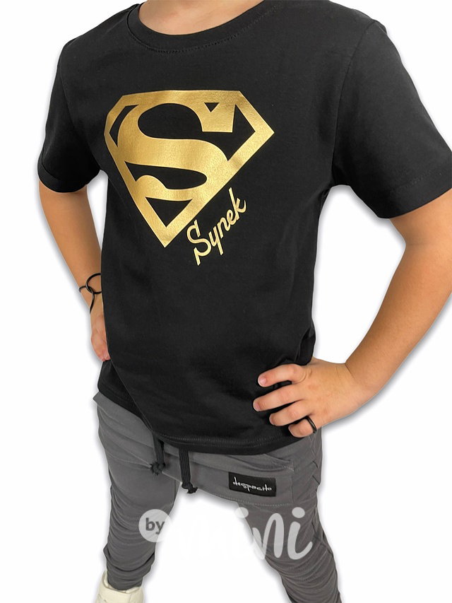 Super Synek triko GOLD - černé