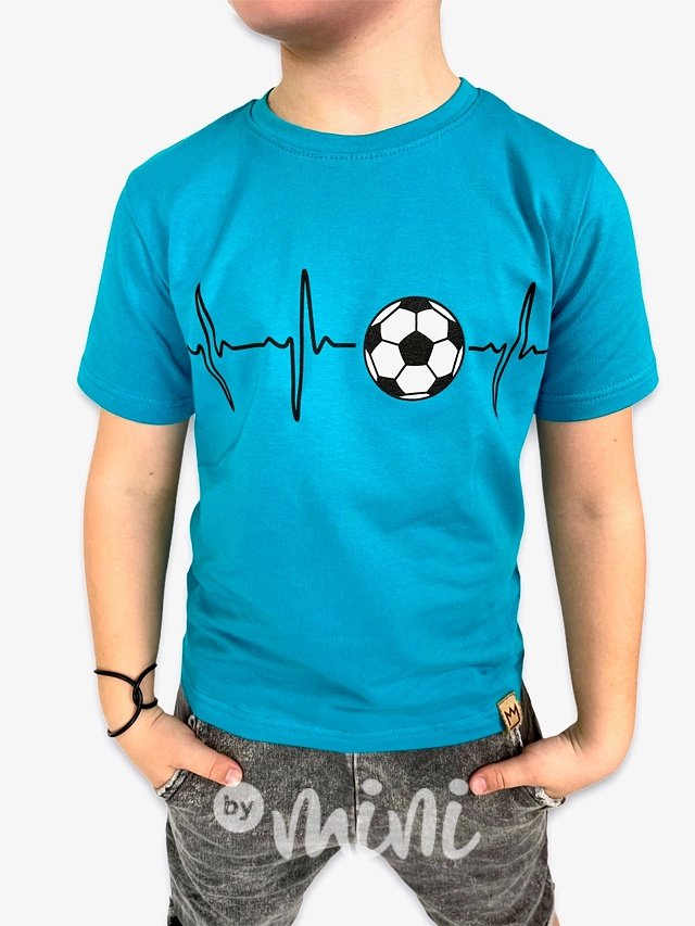 Heartbeat fotbal triko modré