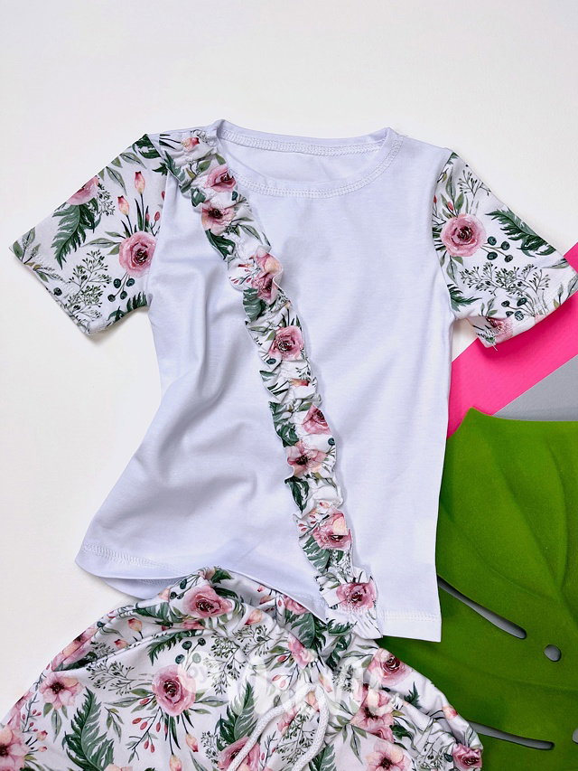 Flower/White triko
