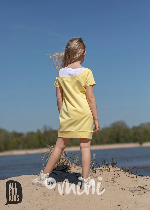 Mikinová tunika CUTIE yellow *AFK*