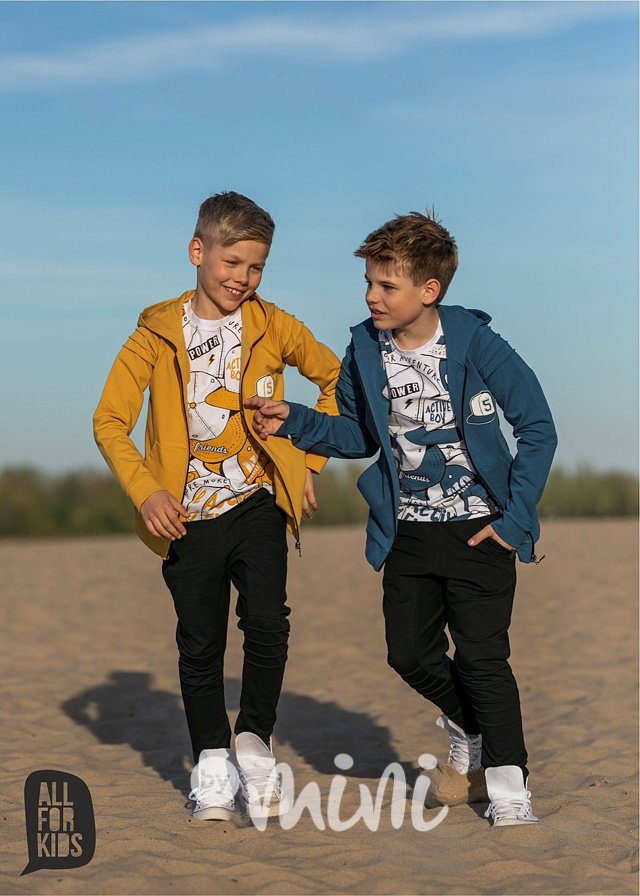 Active boy triko mustard/white
