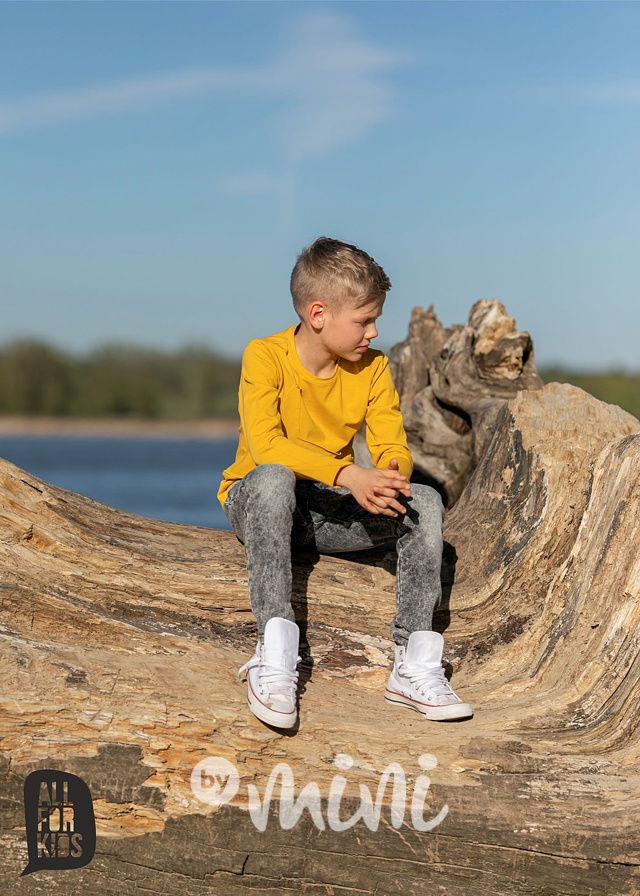 STAR longsleeve triko mustard