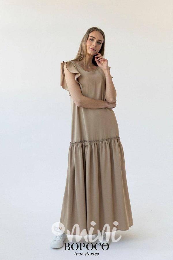 Summer holiday šaty beige