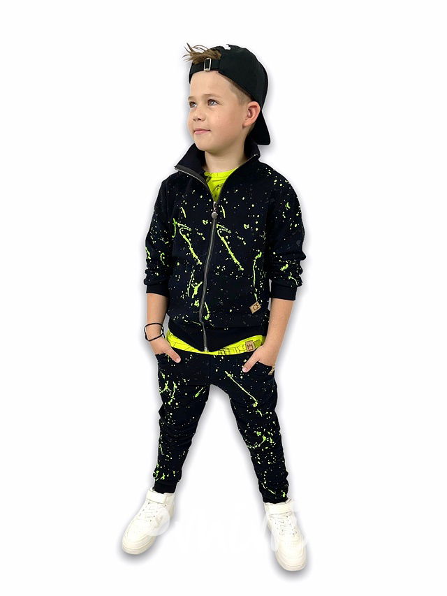 Splash mikina black/lemon