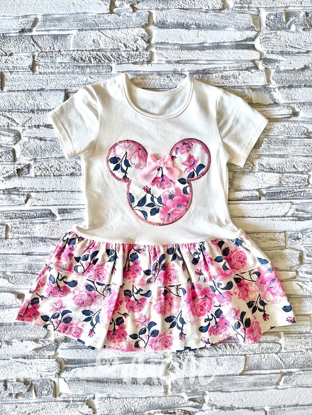 Mickey flower šaty