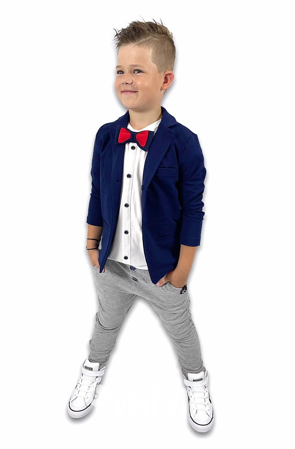 Elegant šedé kalhoty s knoflíky
