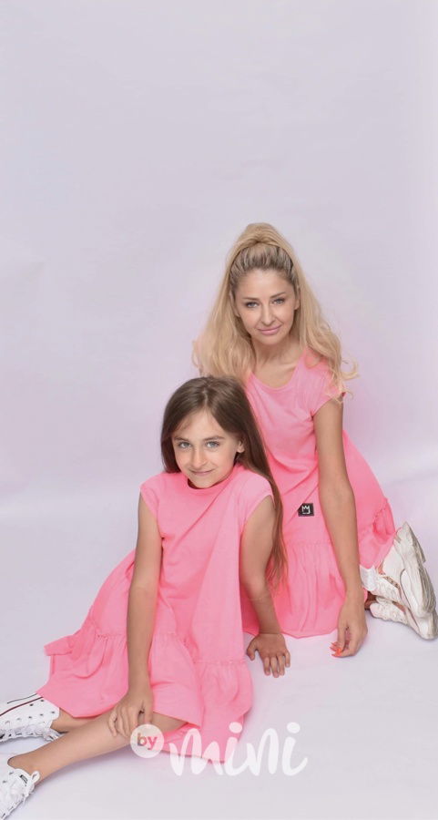 Neon pink oversize šaty *TOP*