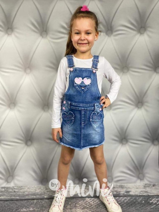 Jeans lacláčová zdobená sukně pink