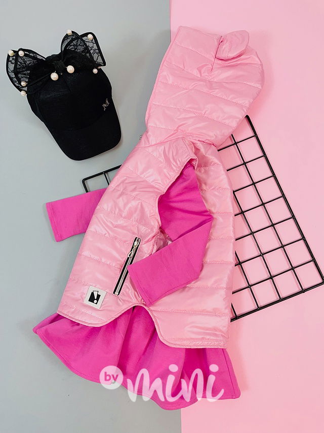 Prošívaná vesta - růžová