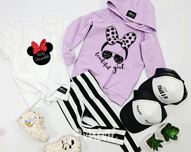 Pruhované legíny black/white