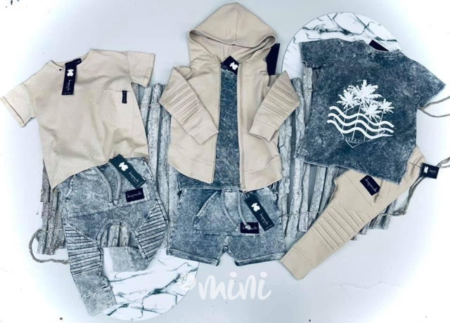 Biker mikina DESPACITO beige
