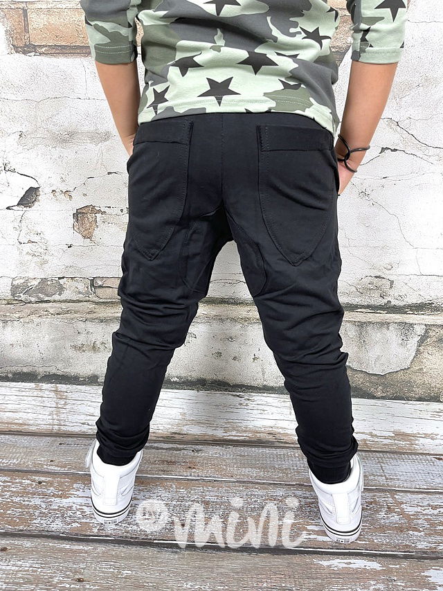 Černé chlapecké tepláky - BASIC