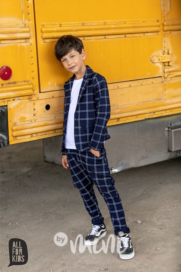 Elegant sako - blue karo