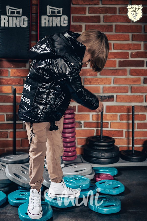 Černá zimní bunda - Voga boy