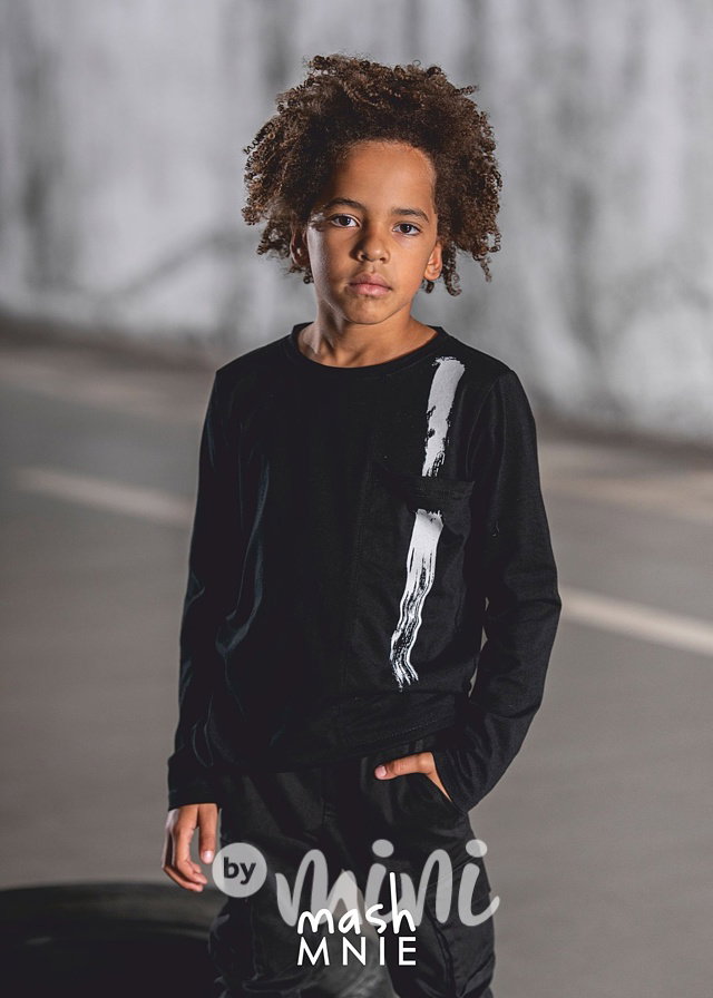 BRUSH longsleeve triko černé *MashMnie*