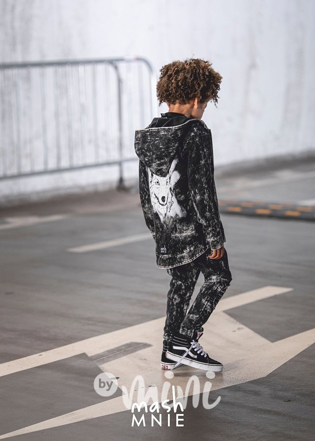 BRUSH acid wash jeansy black *MashMnie*