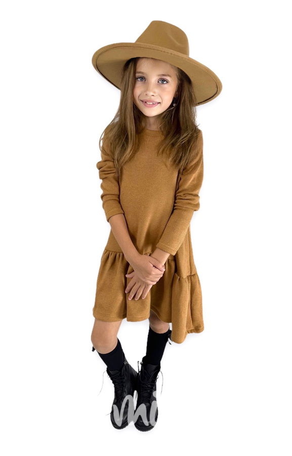 Svetříkové oversize šaty honey