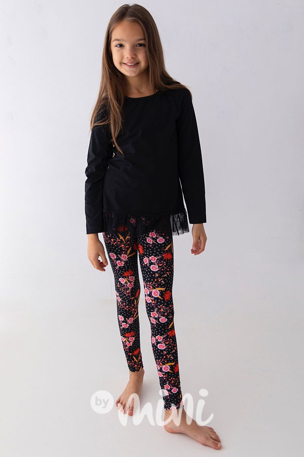 Lily tunika s tylem - černá