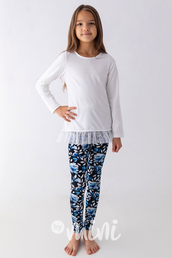 Noir blue soft cotton legíny *Lily Grey*