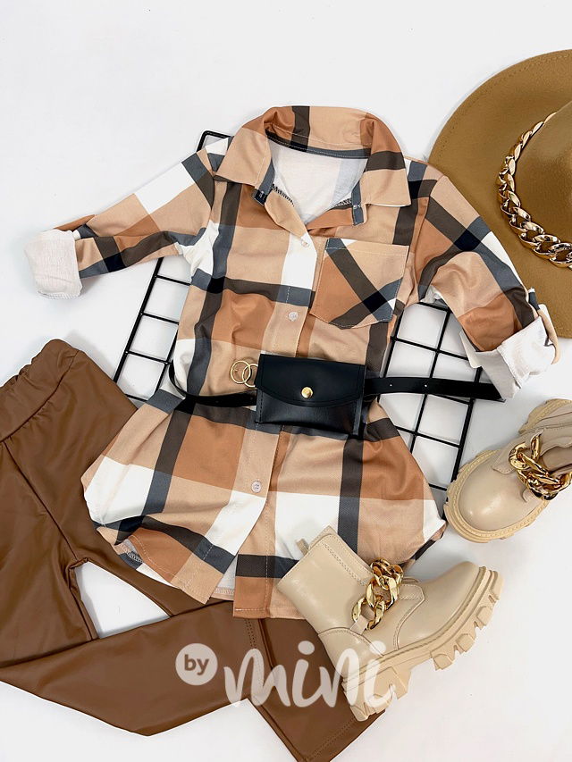 Cinnamon karo košile s páskem