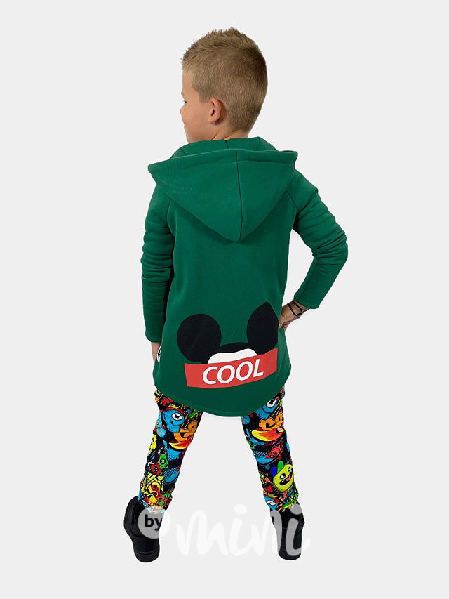 Smaragd COOL dlouhá flísová mikina