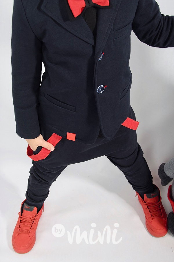 Černé elegant baggy s laclíky
