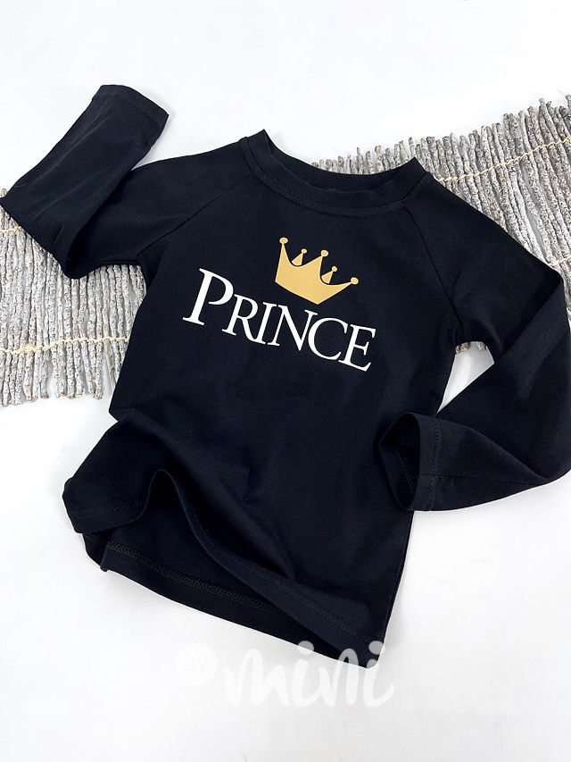 PRINCE triko s dlouhým rukávem black