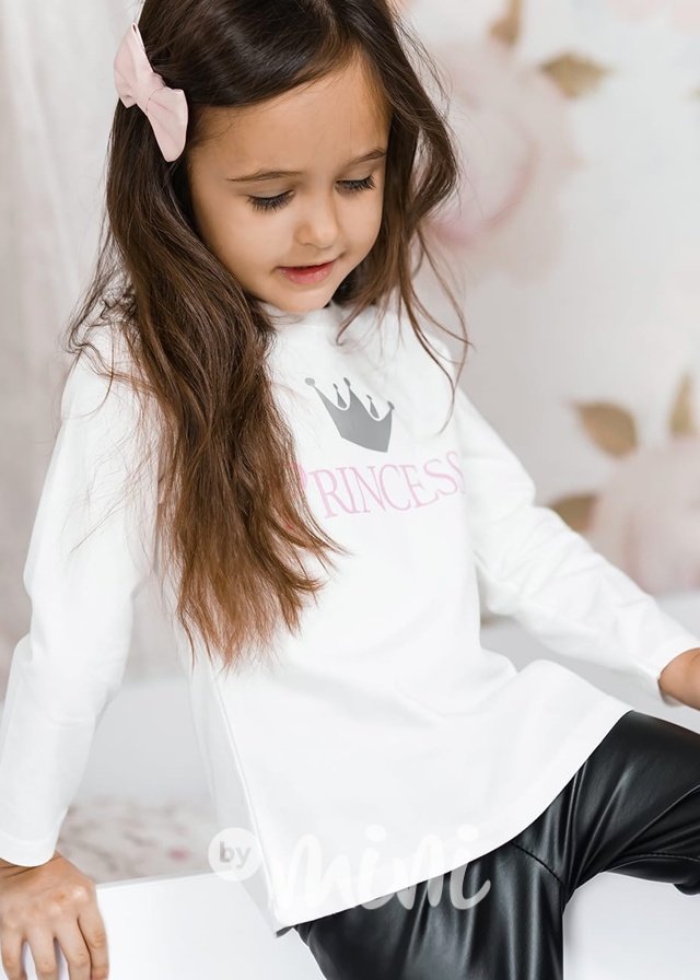 Princess blůzka s dlouhým rukávem white/pink