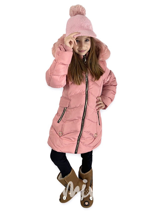 Zimní kabát PUDDER PINK