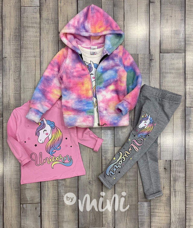 Teploučký UNICORN rainbow set
