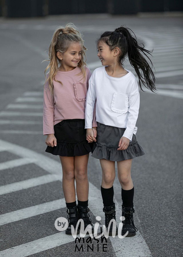 Denim sukně steel grey *MashMnie*