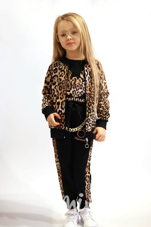 3-dílný MINNIE leopard set