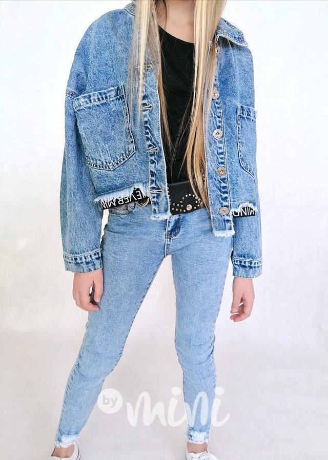 Slim jeans s páskem