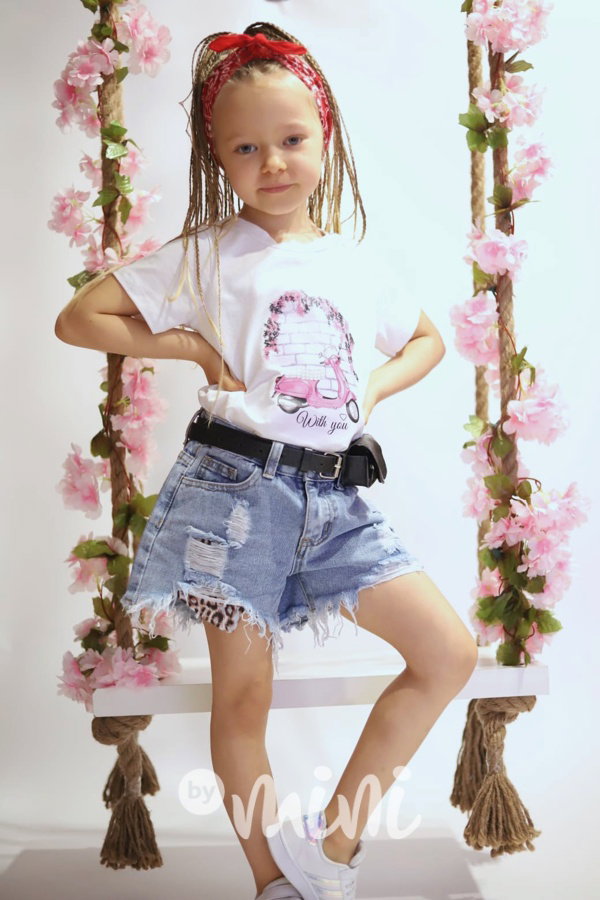 Pink vespa t-shirt
