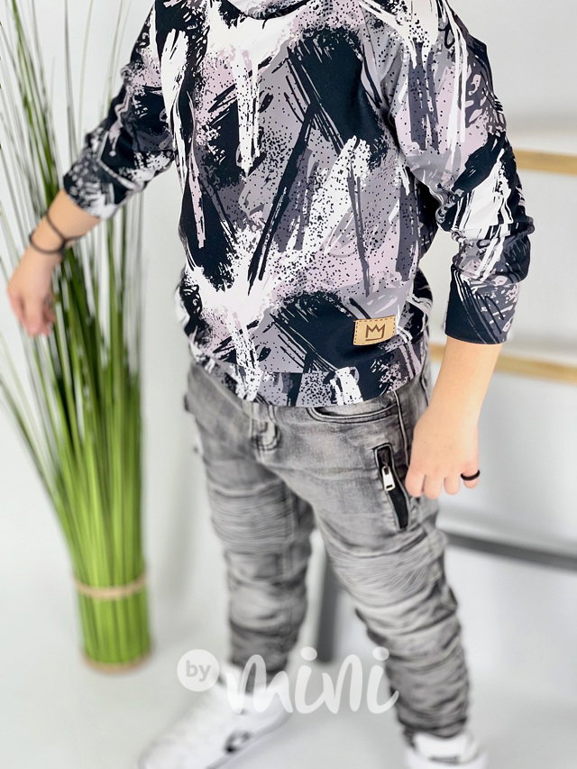 Biker jeans grey