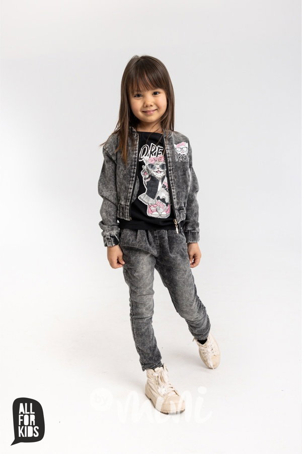 Cool cat jeans bomber black