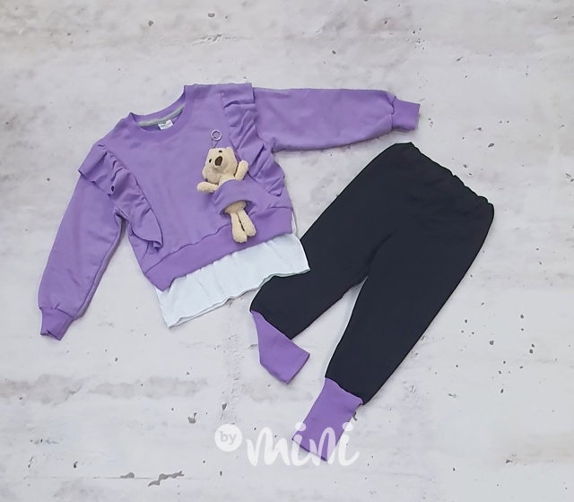 Teddy komplet lila