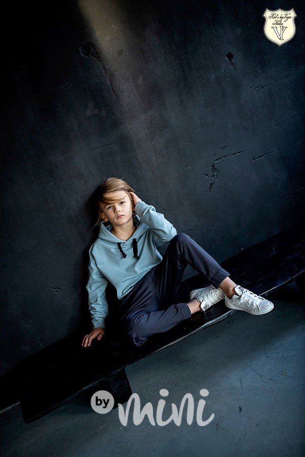 Voga boy mikina medvěd sky blue