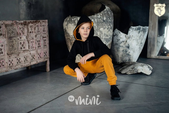 Voga boy mikina medvěd black