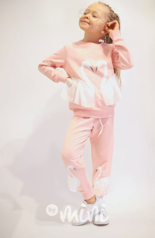 Labuť souprava pink