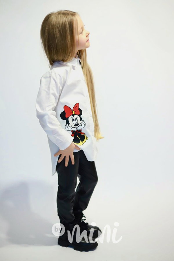 Bílá dlouhá košile Minnie