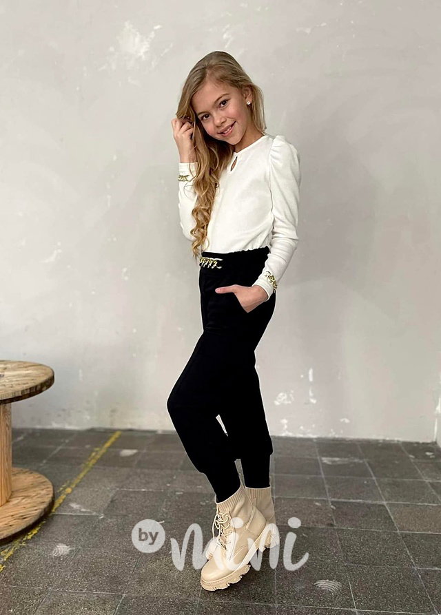 Fashion kapsáčové kalhoty se zdobením