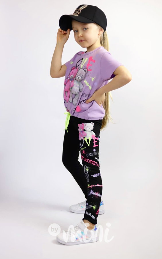 Teddies set lila