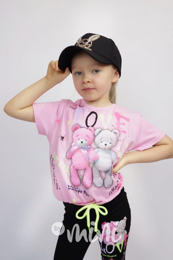 Teddies set pink