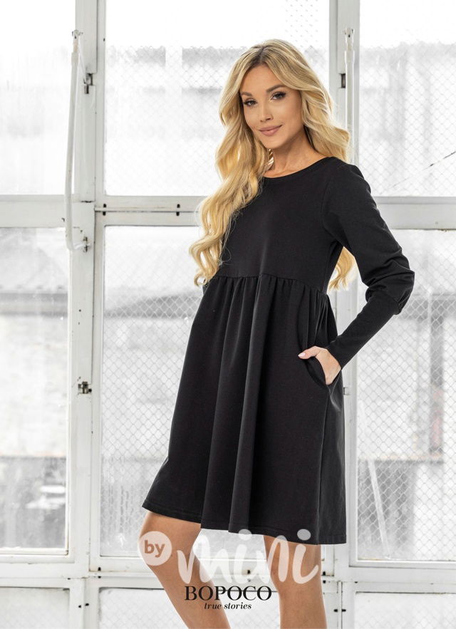 MINIMALIST šaty černé